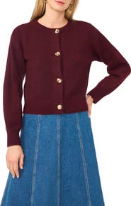 1.STATE Gold Button Cardigan