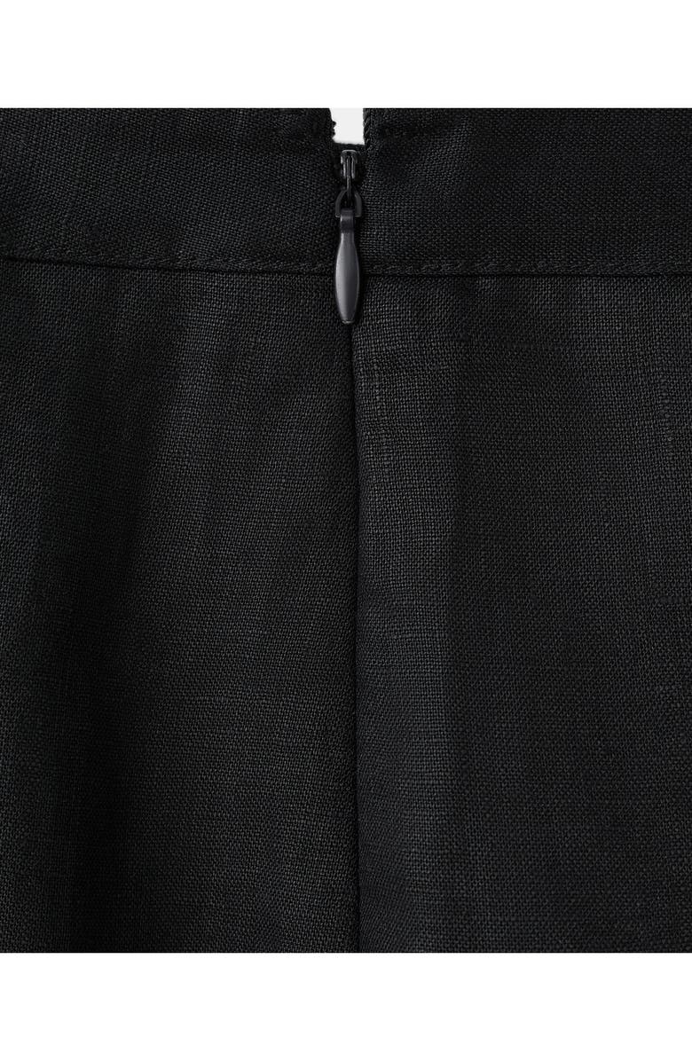 MANGO Linen Midi Skirt, Alternate, color,