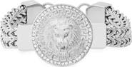 HMY JEWELRY Lion Head Station Bracelet