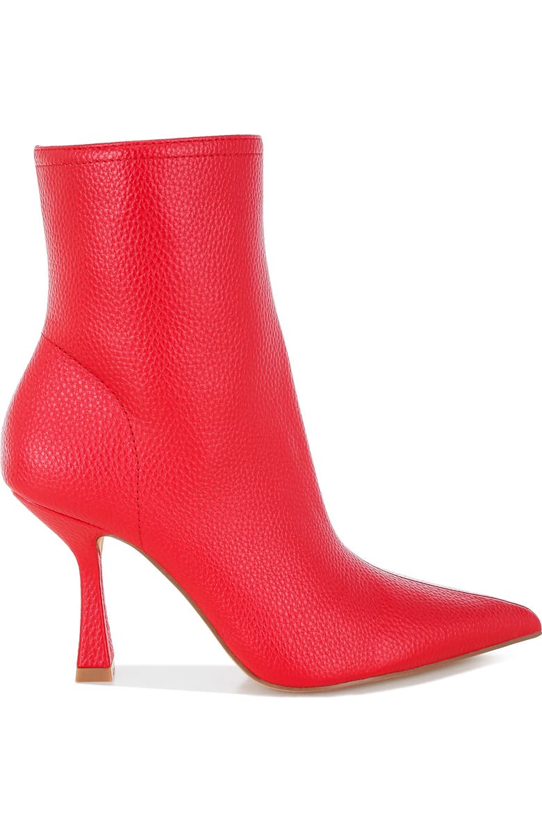Rag & Co Farnak Pointed Toe Bootie, Alternate, color, Red
