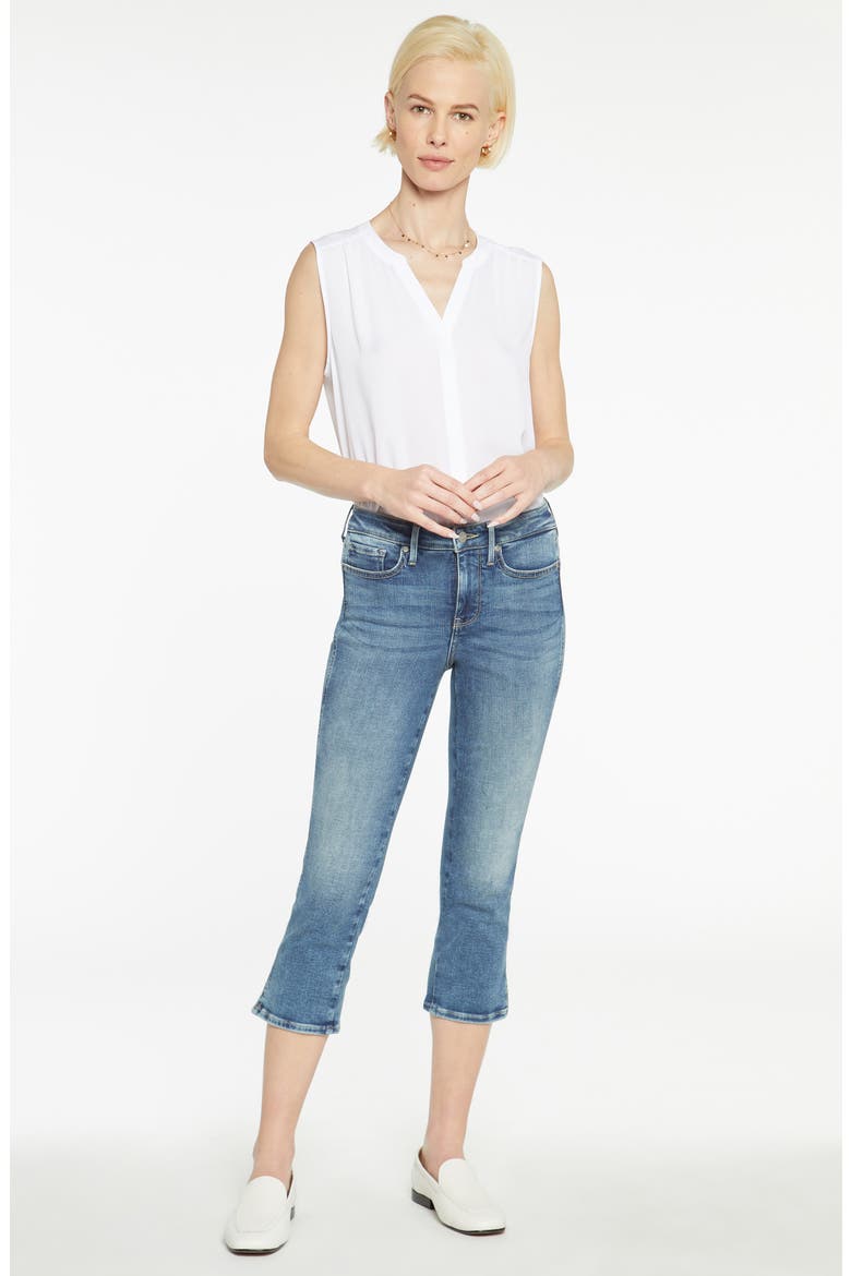 Chloe Side Slit Capri Jeans, Alternate, color, LOIRE
