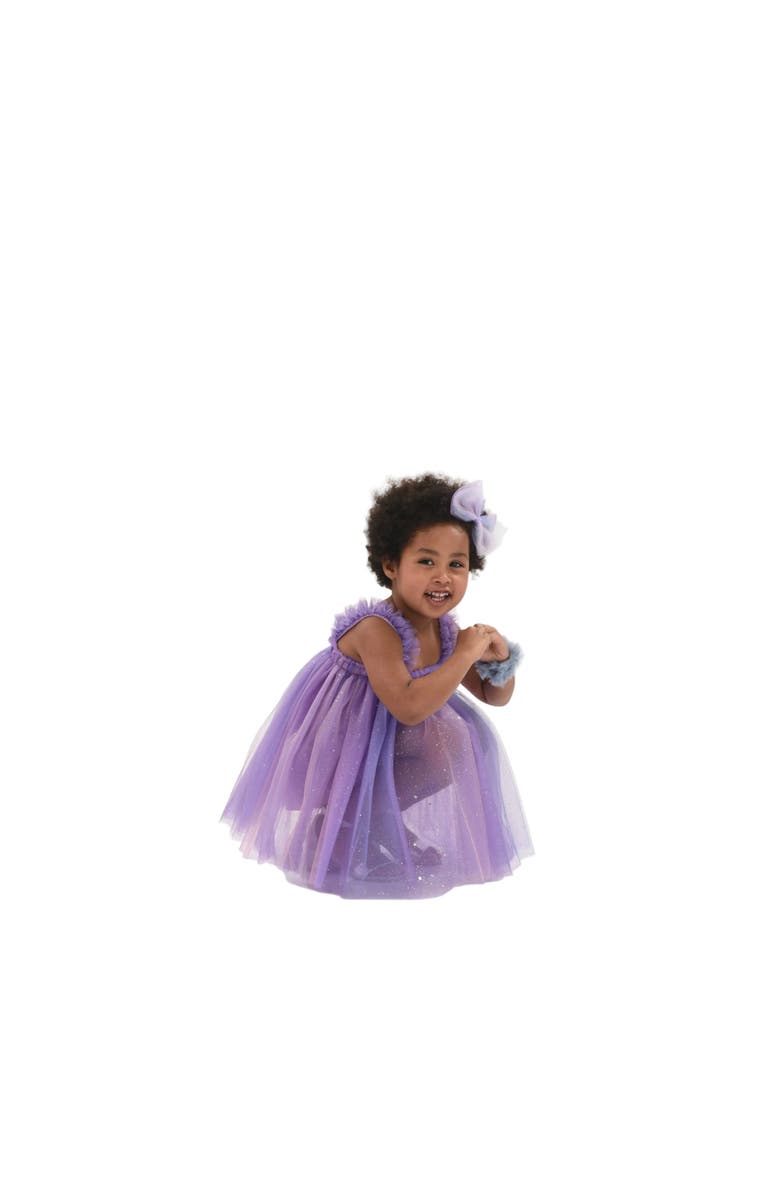 Mimi Tutu Serenya Glitter Tulle Dress, Alternate, color, Purple