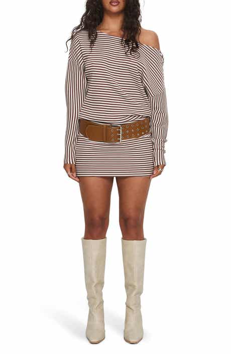 Caia Off the Shoulder Long Sleeve Minidress