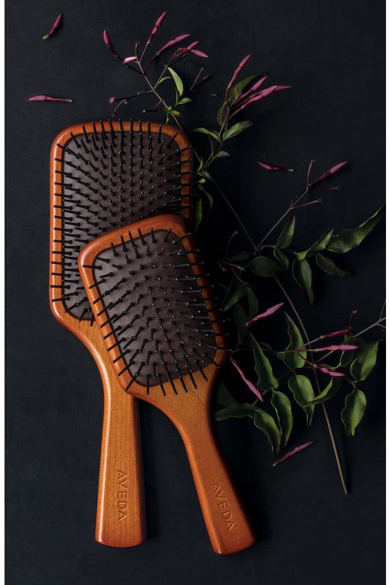Wooden Mini Paddle Brush, Alternate, color, NO COLOR