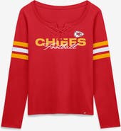 FANATICS Women's Fanatics Red Kansas City Chiefs Team First Coverage Scheme Lace-Up Long Sleeve T-Shirt