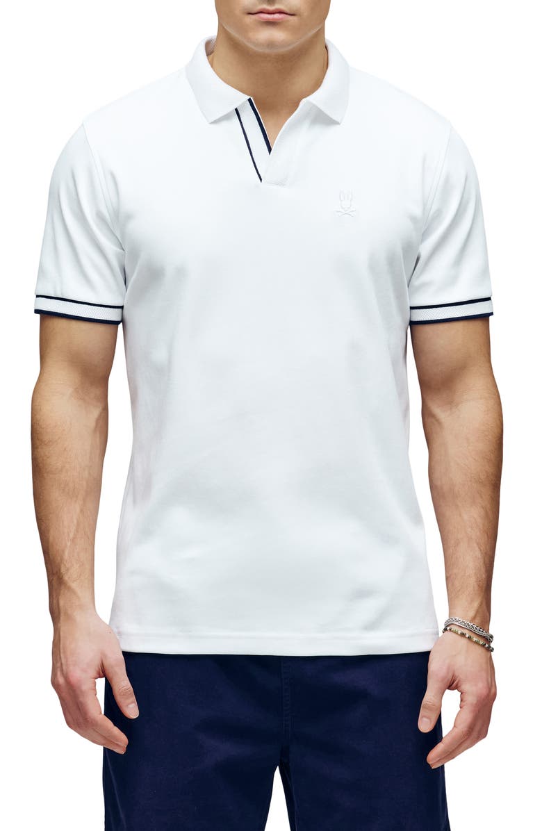 Psycho Bunny Kendall Johnny Collar Cotton Polo, Main, color,