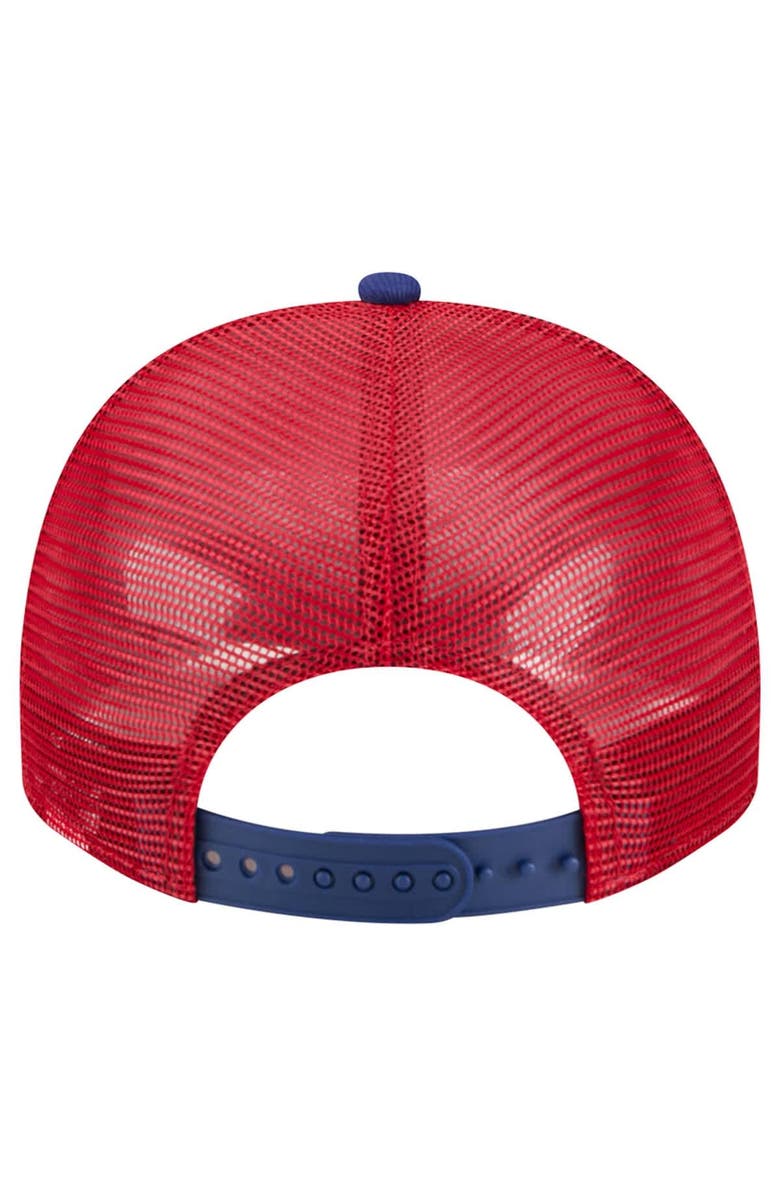 New Era Men's New Era Cream/Red Philadelphia Phillies Banner A-Frame 9FIFTY Trucker Snapback Hat, Alternate, color, Cream