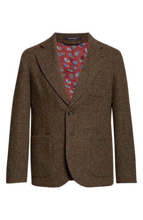 Harris Tweed Wool Sack Jacket