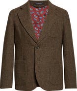 Noah Harris Tweed Wool Sack Jacket