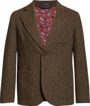 Noah Harris Tweed Wool Sack Jacket