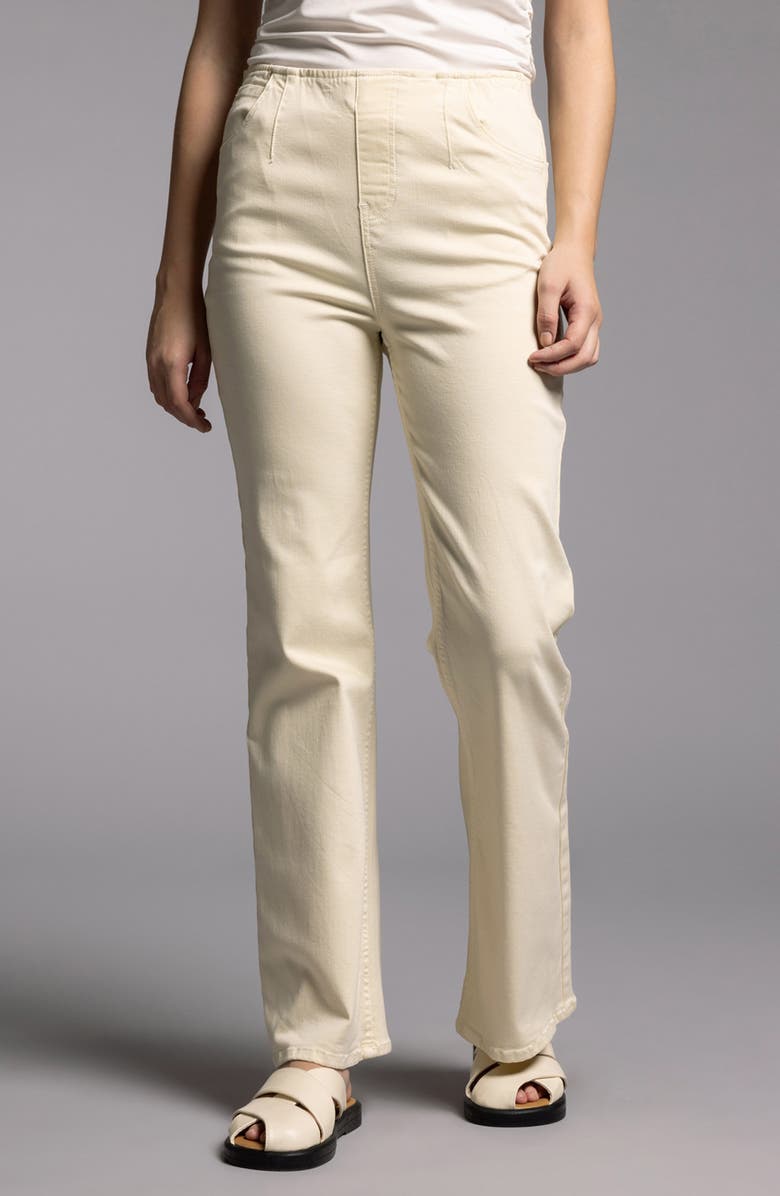 WEEKEND LOS ANGELES Manon Twill Pull-On Pants, Alternate, color, Ivory