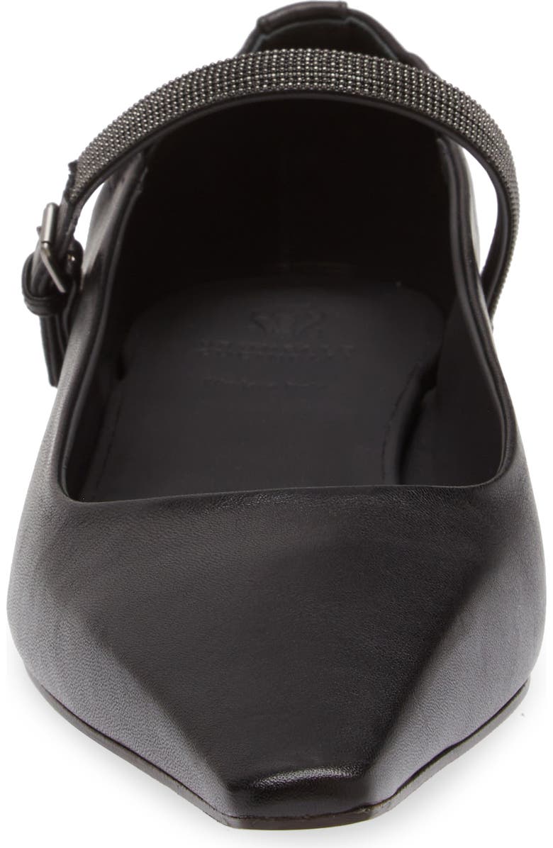 Brunello Cucinelli Monili Beaded Ballerina Flat, Alternate, color,