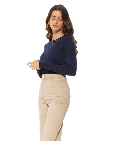 Ultralight Pure Cashmere Raglan Crewneck Sweater