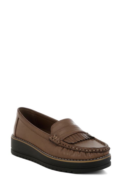 Croyda Fringe Platform Loafer (Women)