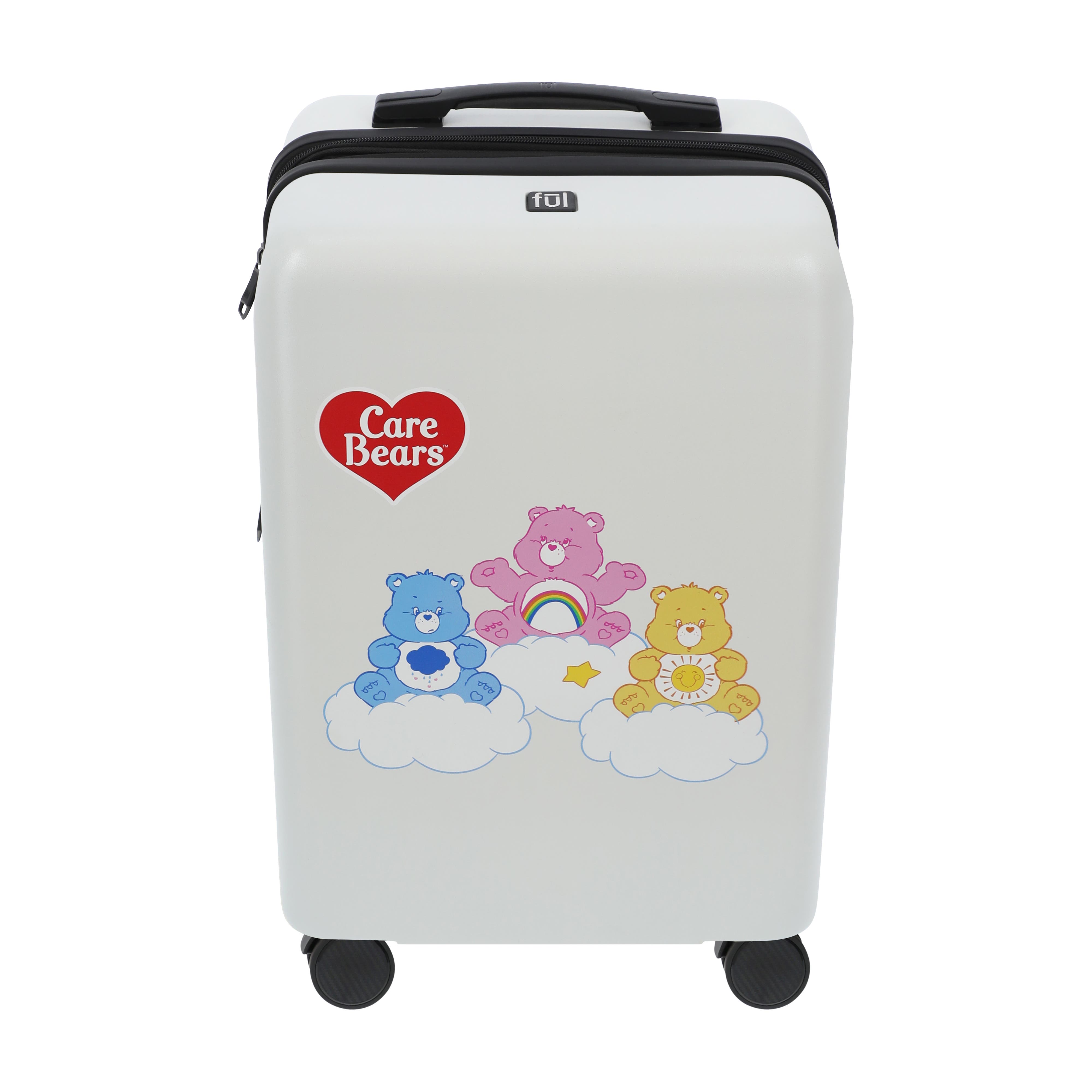 Ful CARE BEARS 22.5" CARRY-ON LUGGAGE, Alternate, color, White