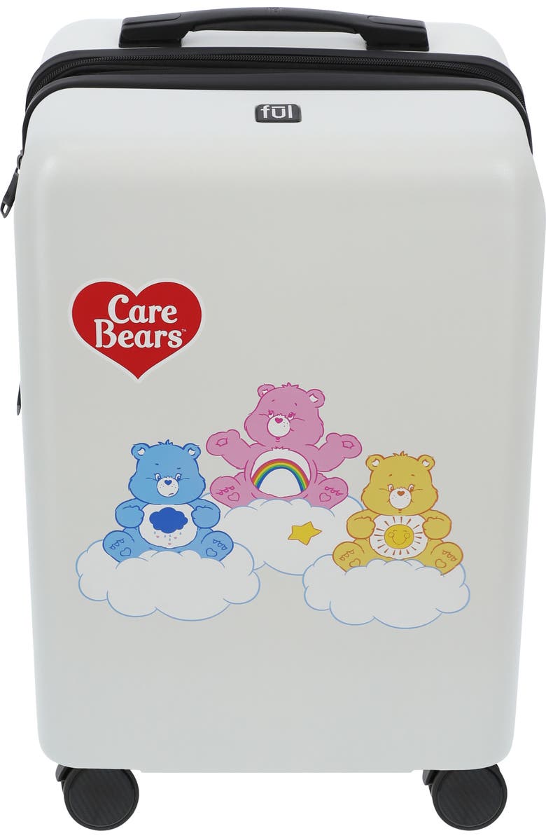 Ful CARE BEARS 22.5" CARRY-ON LUGGAGE, Alternate, color, White