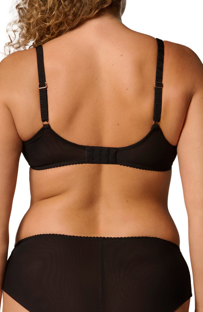 Simone Perele Idole Sheer Underwire Plunge Bra, Alternate, color, Black