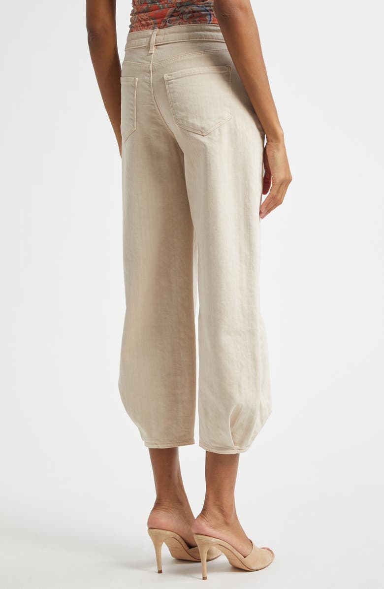 L'AGENCE Krista High Waist Crop Taper Leg Jeans, Alternate, color, Biscuit