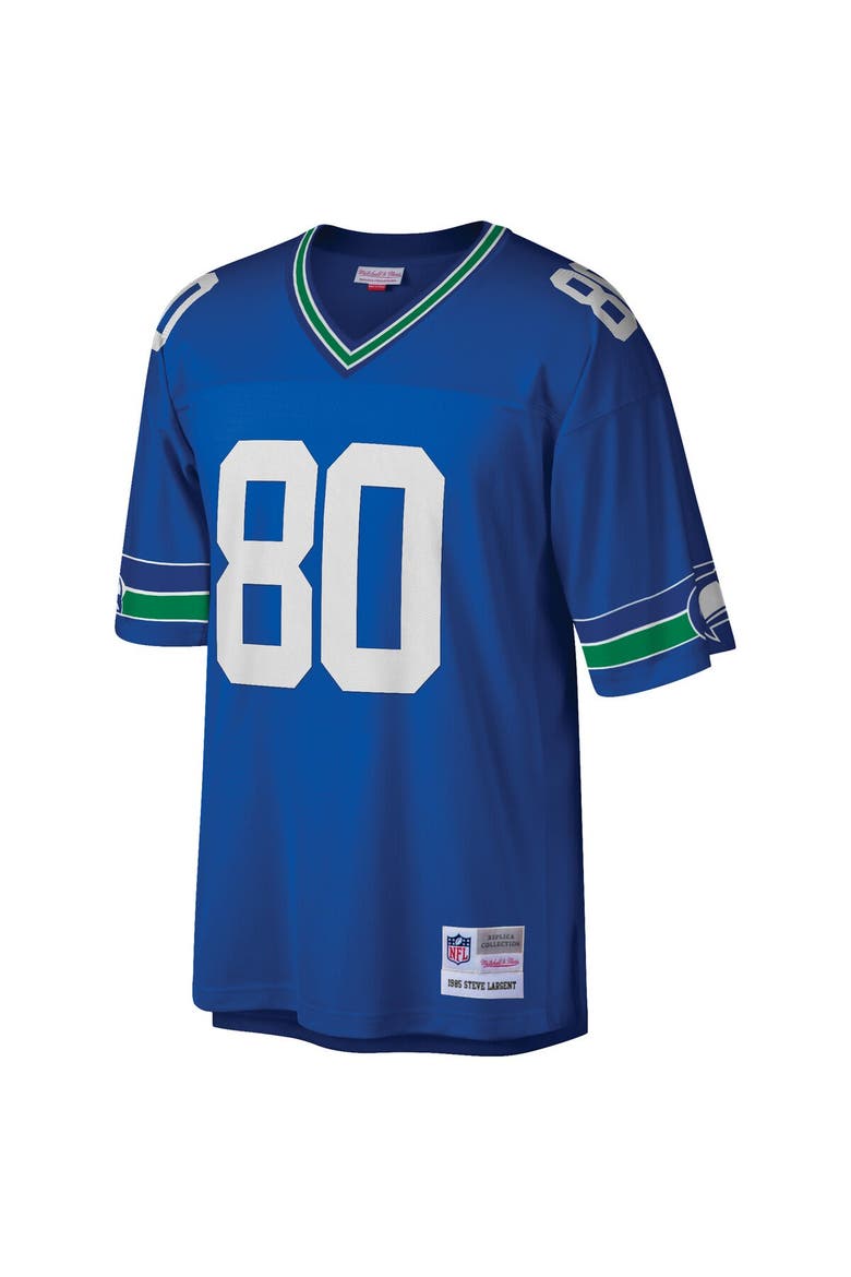 Men's Mitchell & Ness Steve Largent Royal Seattle Seahawks Big & Tall 1985 Retired Player Replica Jersey, Alternate, color, Royal