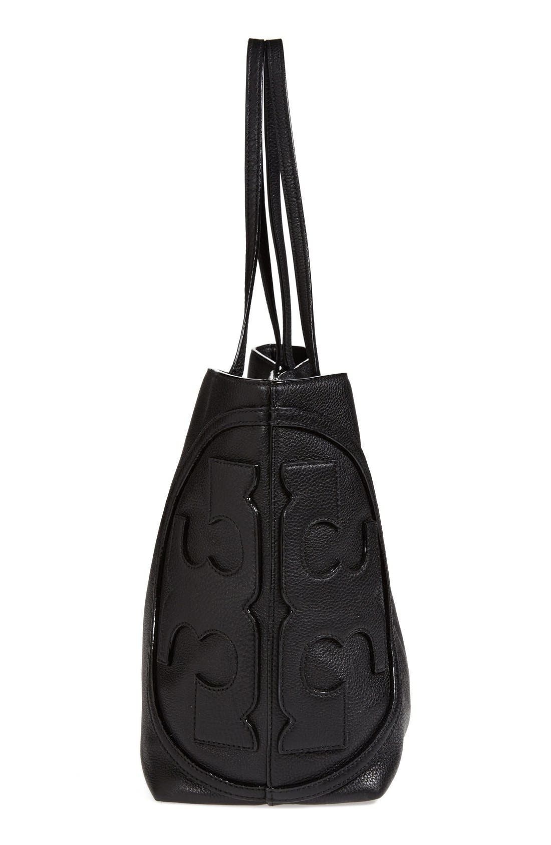 Tory Burch 'All T' Leather Tote, Alternate, color, 