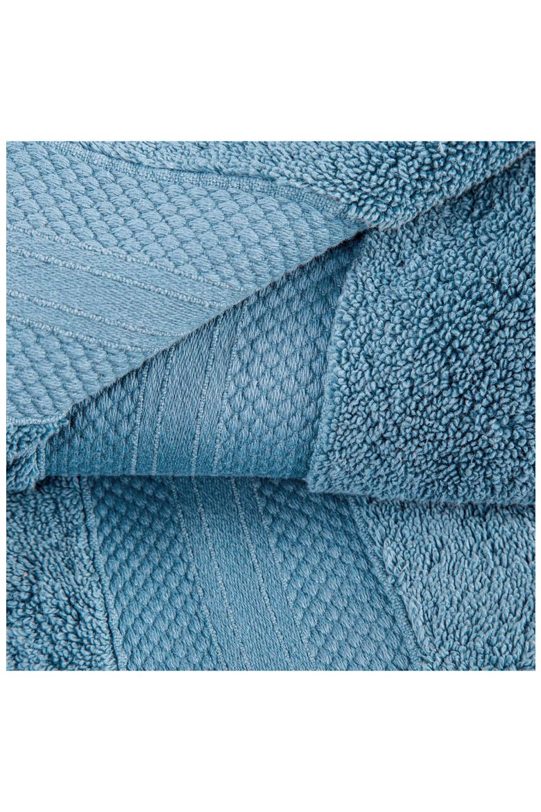 Aria 12-Piece Turkish Cotton Towel Set, Alternate, color, DENIM BLUE