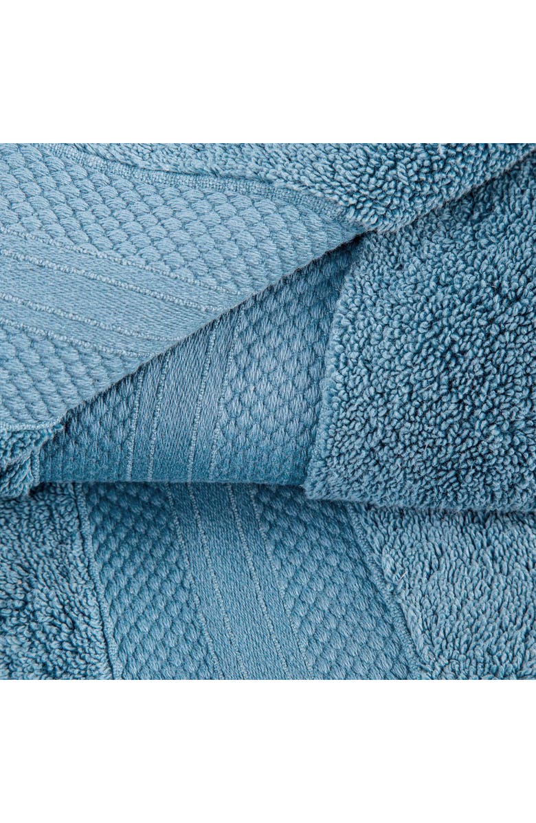 Superior Aria 12-Piece Turkish Cotton Towel Set, Alternate, color, Denim Blue