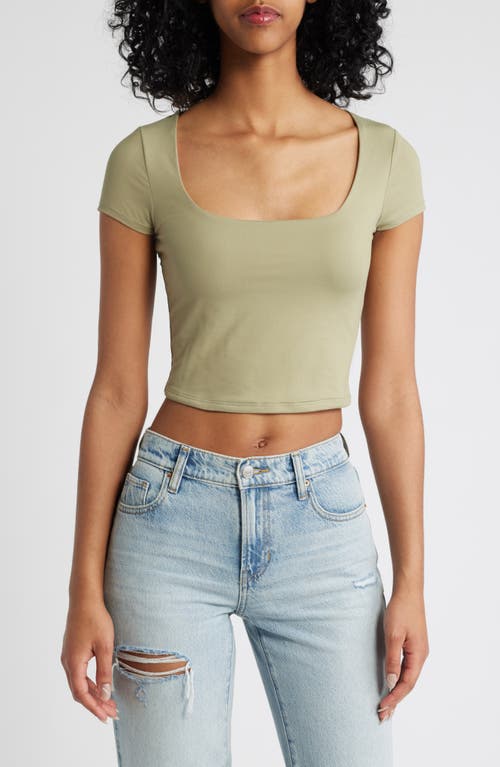 PacSun Fallon Square Neck T-Shirt in Tea 