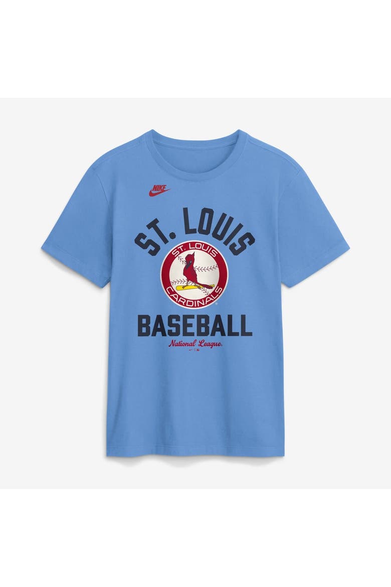 Men's Nike Light Blue St. Louis Cardinals Cooperstown Collection T-Shirt, Alternate, color, Light Blue
