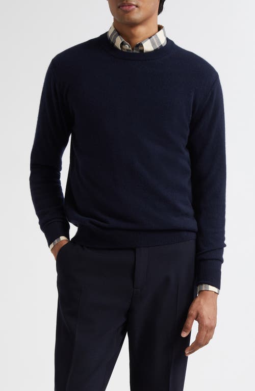 Sunspel Cashmere Crewneck Sweater In Blue