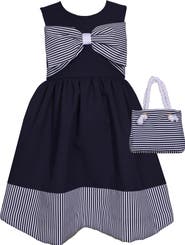 Iris & Ivy Kids' Bow Bodice Dress & Bag