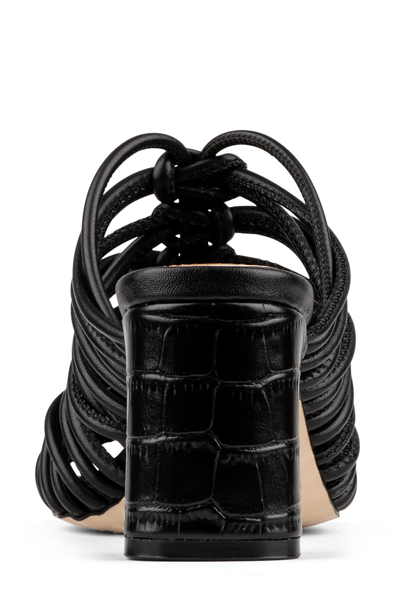 Donald Pliner Vyta Strappy Block Heel Sandal, Alternate, color, Black