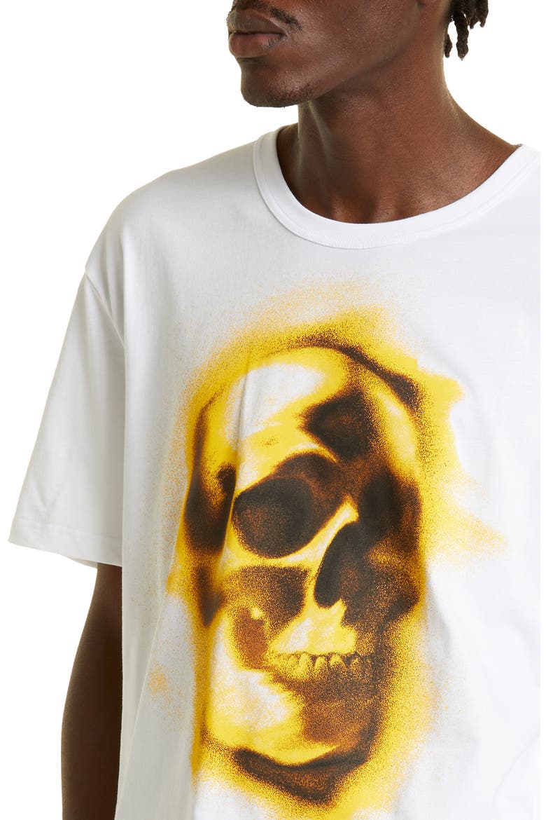 Oversize Logo Graphic Tee Skull Graphic Tee, Alternate, color, WHITE/ MIX