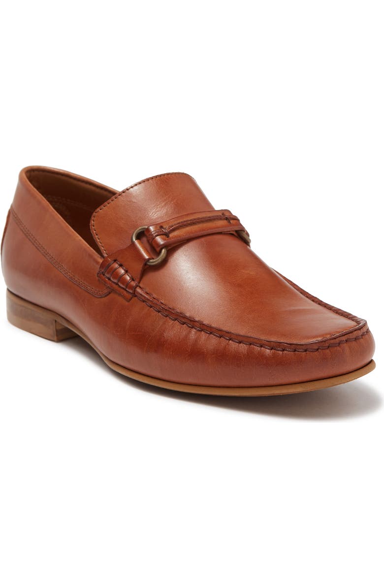 Donald Pliner Calf Leather Bit Loafer, Main, color, Whiskey