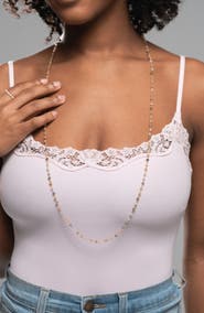 Kiara by Ki-ele Rhea Long Quartz Station Necklace