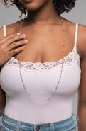 Kiara by Ki-ele Rhea Long Quartz Station Necklace
