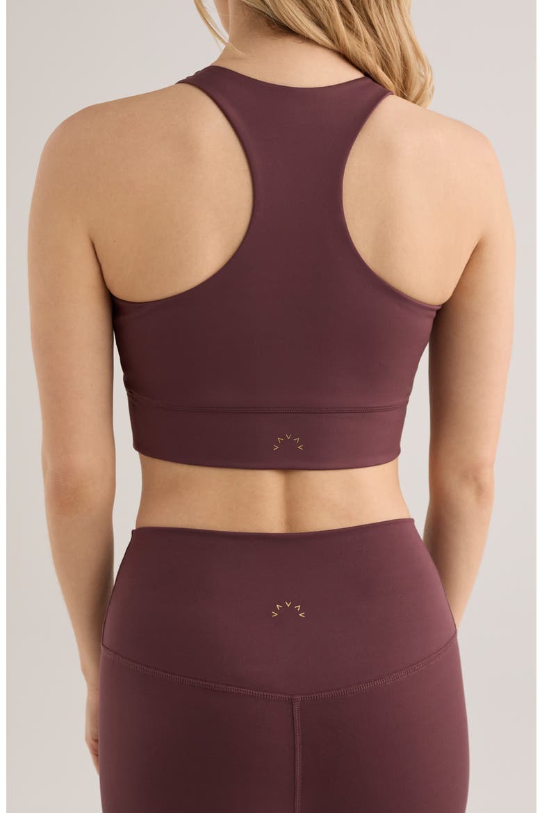 Bea Freesoft Racerback Bralette, Alternate, color, HUCKLEBERRY