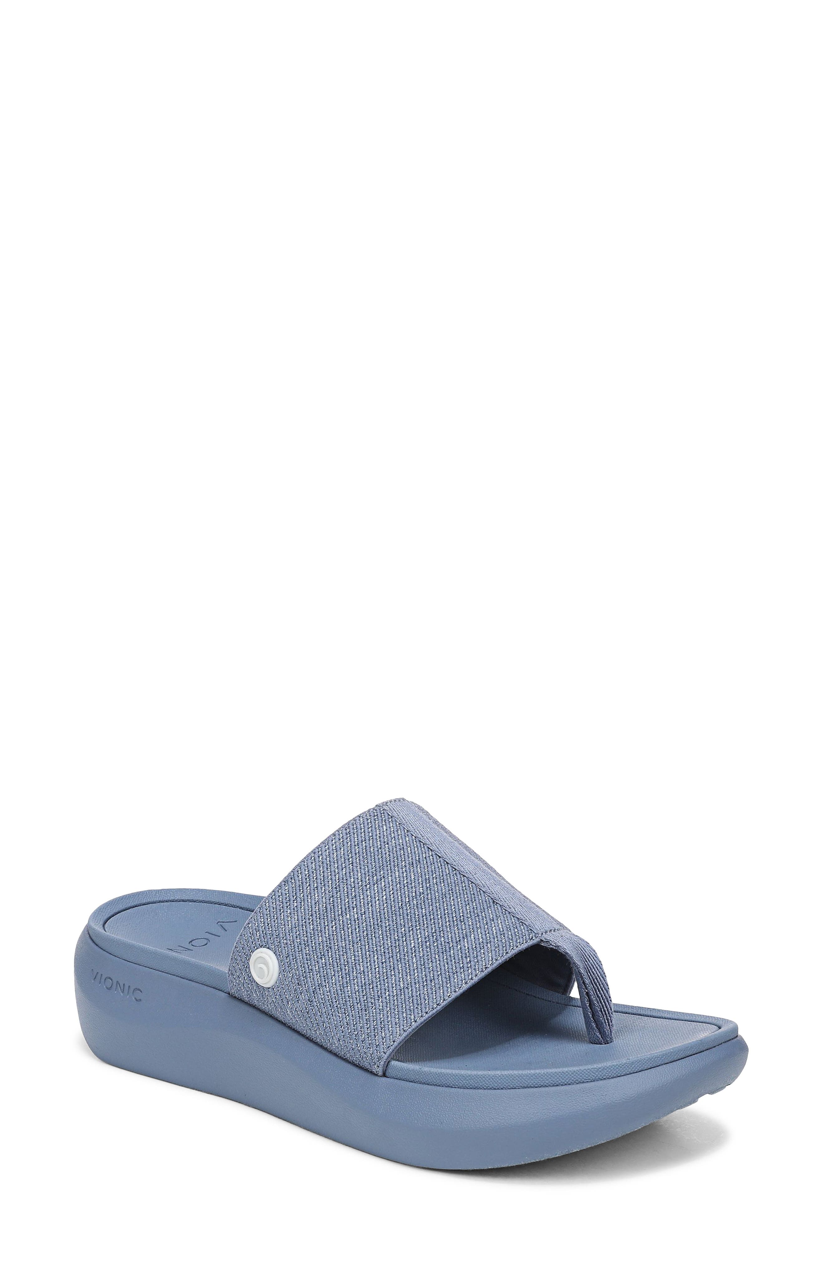 Vionic Aqua Flip Flop In Blue