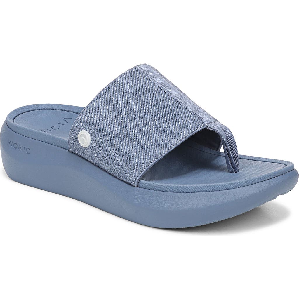 Vionic Aqua Flip Flop In Blue