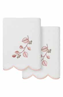 2-Piece Wild Branch Turkish Cotton Hand Towel Set