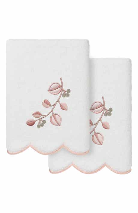 2-Piece Wild Branch Turkish Cotton Hand Towel Set