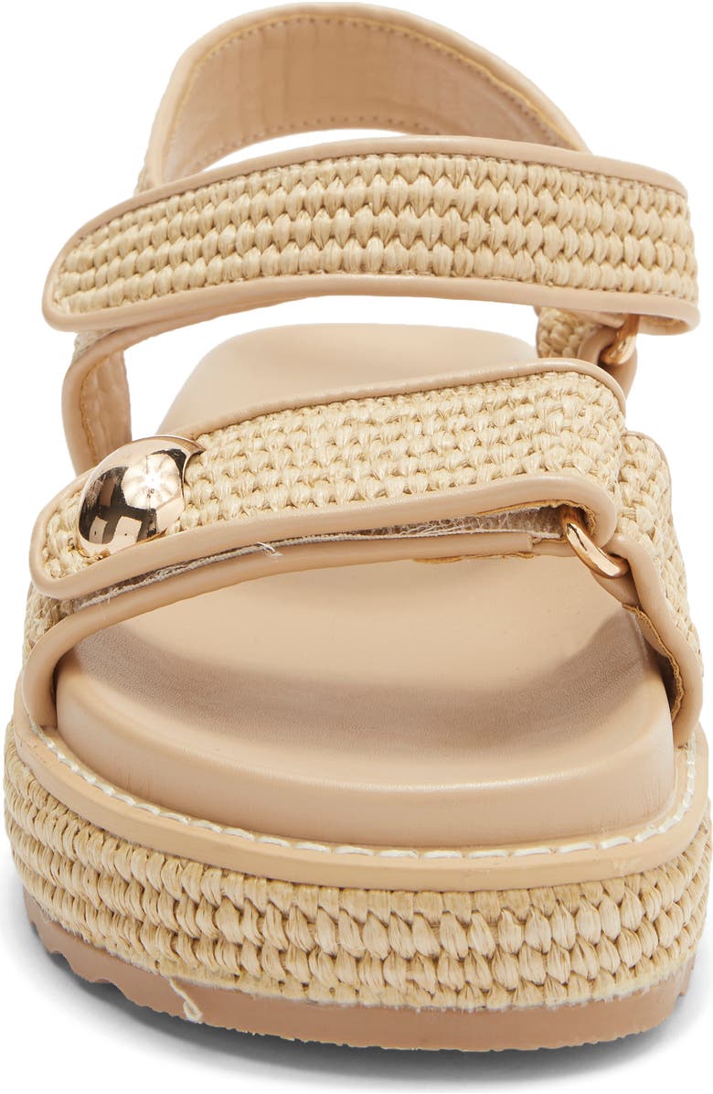 Billini Porter Platform Sandal, Alternate, color, Natural Raffia