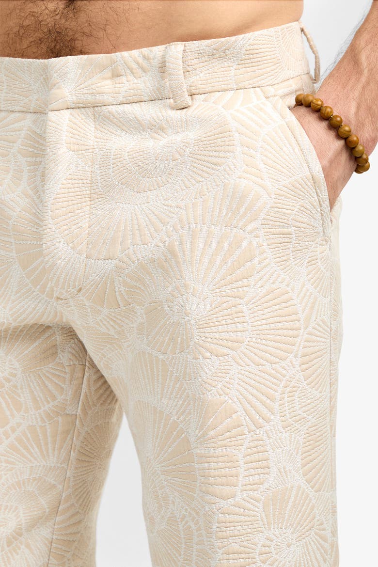 Clyde Jacquard Slim Trouser, Alternate, color, Beachy Beige