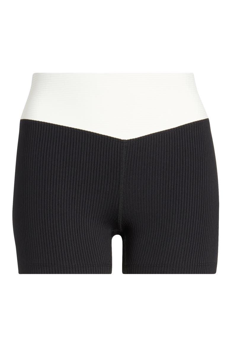 Two-Tone Dip Shorts, Alternate, color, BLACK/WHITE