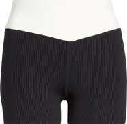 Year of Ours Two-Tone Dip Shorts