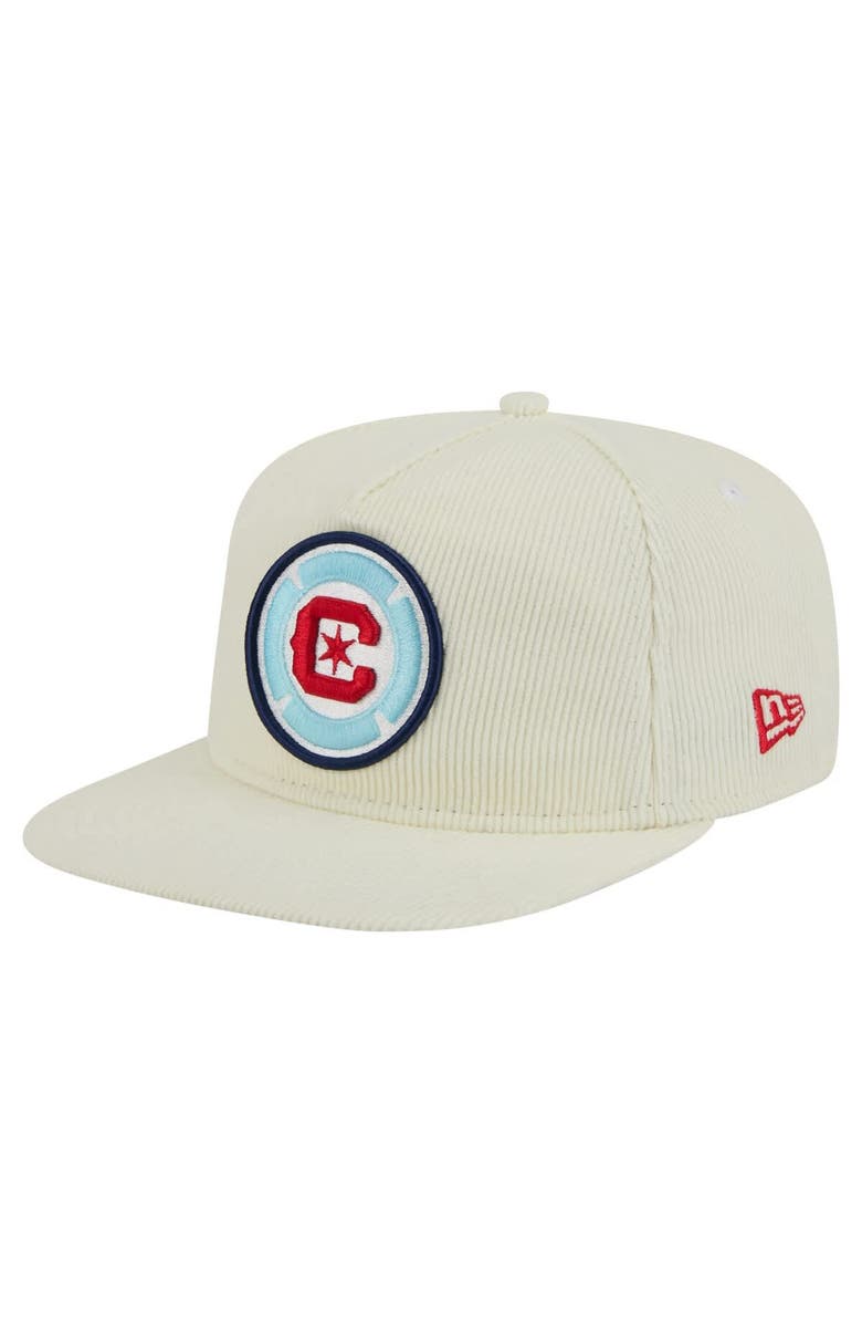 New Era Men's New Era  Cream Chicago Fire 2025 Kickoff Snapback Golfer Hat, Main, color, Cream