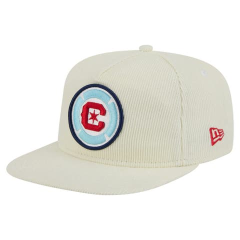 Men's New Era  Cream Chicago Fire 2025 Kickoff Snapback Golfer Hat