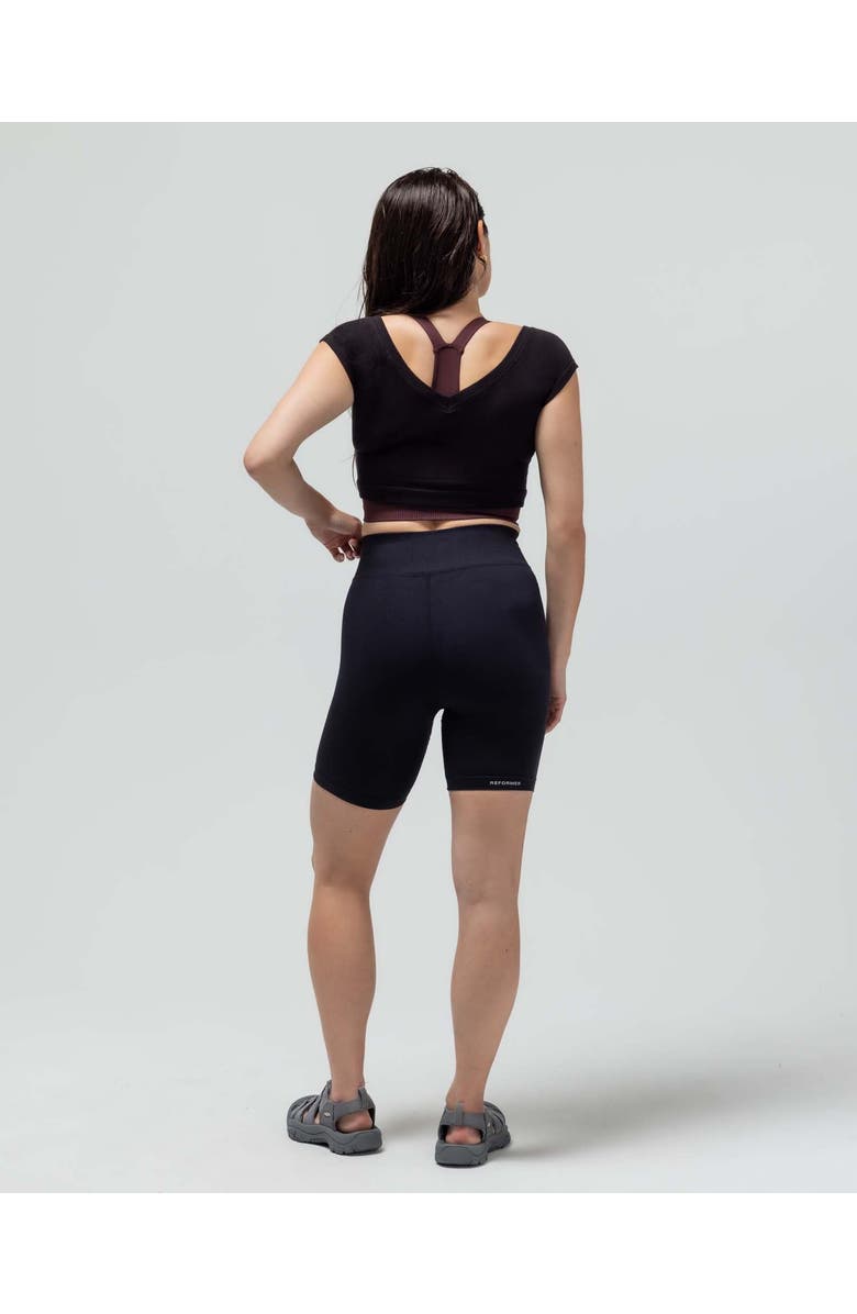 Reformer Jersey Biker Short, Alternate, color, Black
