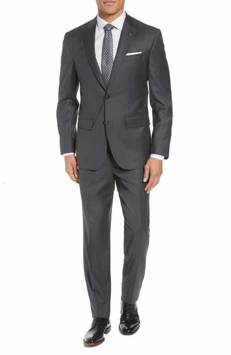 Ted Baker London Jay Trim Fit Solid Wool Suit