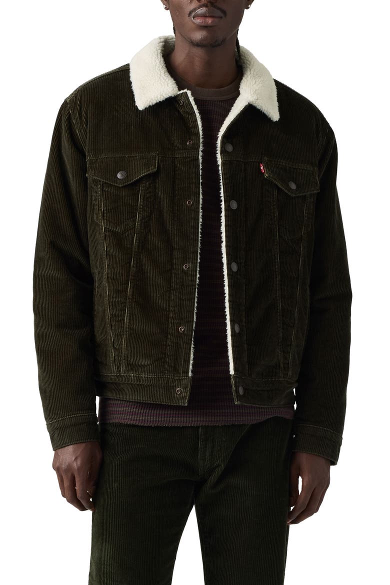 Type 3 Faux Fur Lined Trucker Jacket, Main, color, ROSIN