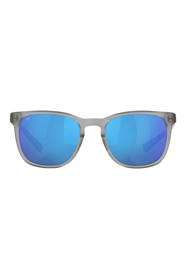 Sullivan 53mm Mirrored Polarized Square Sunglasses, Main, color, GREY TORT